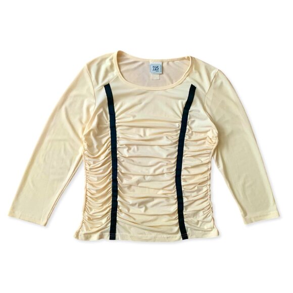 Y2K 725 Originals Double Rouched Long Sleeve Shirt Indie Sleaze Punk Whimsigoth - Picture 3 of 10